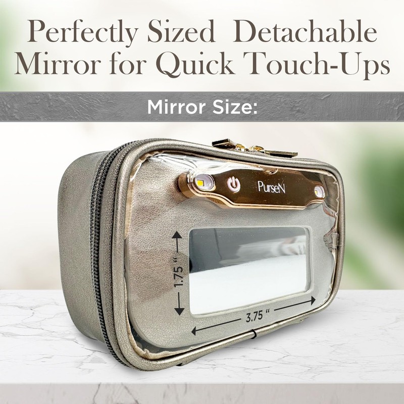 OFT 2024 LITTMINI Lighted Mirror Case - Small Makeup Bag