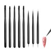 8Pcs Nail Brushes Set, Double Ended Nail Art Brushes,Nails Brush
