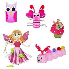 Re-Cycle-Me 3503306, Recycling Craft Set, Fairies, DIY Kit for Children from 4 Years, Creative Set for Crafts with Household Materials