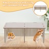 Hamster Hide, 3 Chamber Hamster Platform, Rat House Toys, Wooden