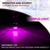TMH 20 Pcs Purple Light 3/4 Inch 3 LED Clearance