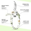 Garden Pruning Shears 2 Pack, Bypass Pruning Shears and Straight