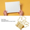 100pcs Flower Shape Binder Clips Strong Clamping Force Metal Cute