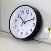 Clockswise Black 8-in Analog Clock Silent, Non-Ticking for Wall, Office