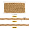 PH PandaHall 15 Yards x 13mm Golden Gimp Braid Trim