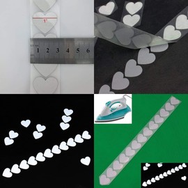 Silver Reflective Iron on Tape Heat Transfer Vinyl Stripe for Clothing (25mm x 10m)