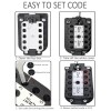 JASEASYZ Key Lock Box for Outside Wall Mount, Waterproof Spare