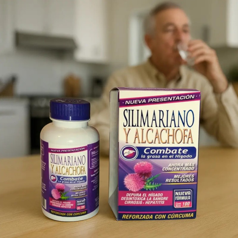 Silimarino Alcachofa 100tab Desintoxica Hígado Suplemento