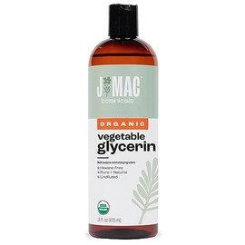 J MAC BOTANICALS- Aceite de glicerina vegetal orgánico (botella de 16 oz) Hidratante y suavizante, líquido natural 100 puro                           