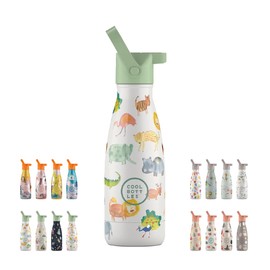 Thermosflasche für Kinder - 260 ml - African Safari - Wasserflasche aus Edelstahl - Kalte Getränke 36 Stunden und Heiße Getränke 18 Stunden - Farbprägung - BPA Frei - Cool Bottles