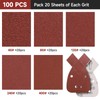 PMIQSA Mouse Sandpaper Detail Sanding Sheets 93 x 168 mm