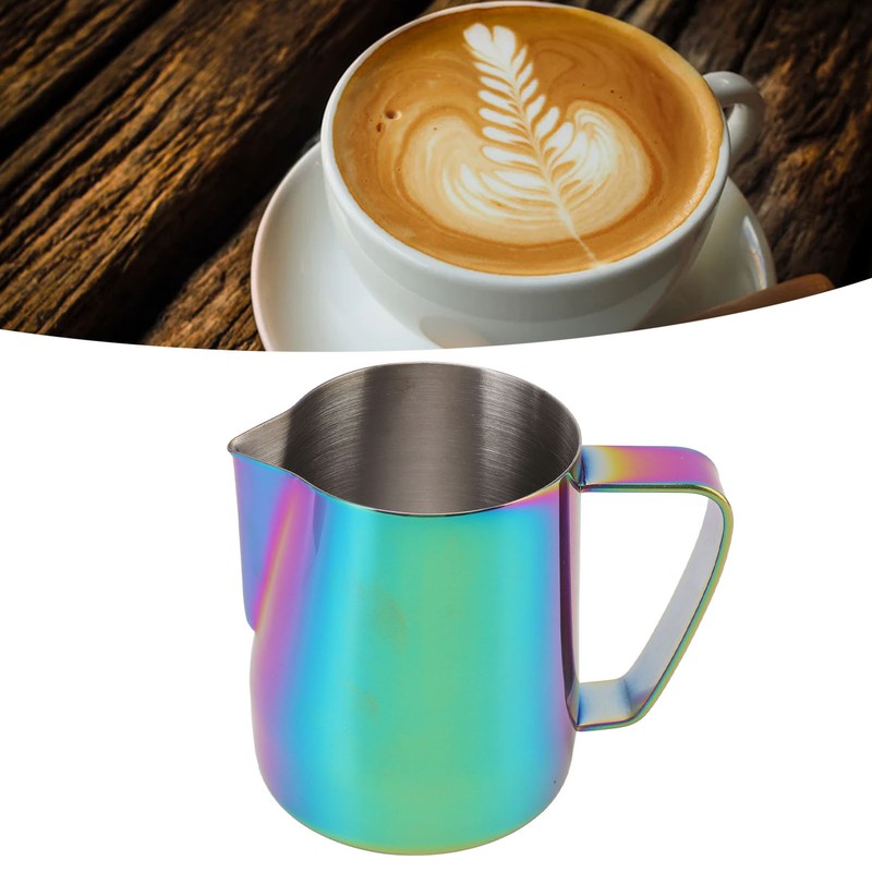 Frothing Pitcher 304 Stainless Steel Pull Flower Cup Coffee Milk