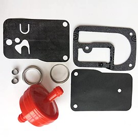 APHP 393397 Kit de reparación de diafragma de bomba de combustible para Briggs & Stratton 401400 402400 402700 422400 y 422700 42E707 42E77 460707 422707 4227 4 77777777Motor de doble cilindro 461707 16HP y 18Hp