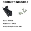 25Sets C45 DIN Rail PCB Mounting Bracket Holder Carrier Clips
