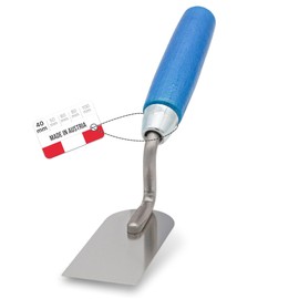 WERKFIT Professional Plastering Trowel Made of Stainless Steel 40 mm - Plasterer's Spatula Rustproof - Masonry Trowel with Wooden Handle - Plastering Trowel Made in Austria (40 mm)