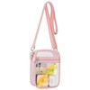 Clear Crossbody Bag Stadium Approved,Transparent Messenger Shoulder Bag for Concert,