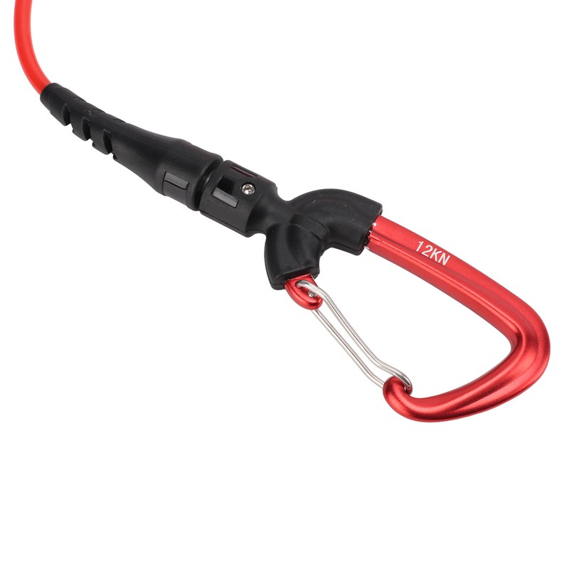 Freediving Lanyard Leash Diving Safety Rope Cable with Wristband Carabiner