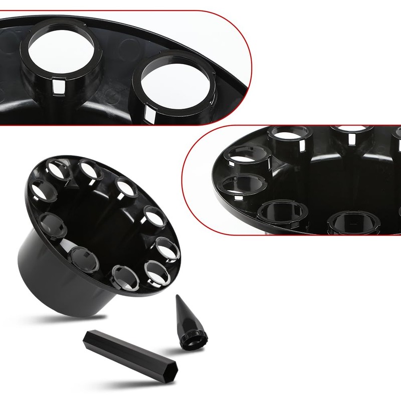 G-PLUS Rear Wheel Axle Hub Cover Kit 33mm Spiked Screw