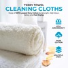 Simpli-Magic 79171 Terry Cleaning Cloths, 12"x12", White, 50 Pack