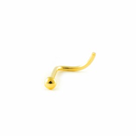 Mondepetit - Yellow Gold 9K Nose Piercing Ball Shine