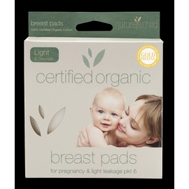 Natures Child Nature's Child Organic Cotton Washable Breast Pads - 6 pack - Light/Discreet, Light/Discreet