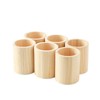 Xhqsulsclac Pen Cup Holder 6 pcs Pine Pen Holder 3.1X3.1X3.9in