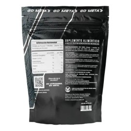 Creatina Monohidratada 500 G Meta Nutrition 100 porciones En Polvo De Alta Pureza Sin Sabor