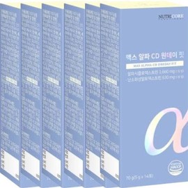 NutriCore 뉴트리코어 맥스 알파 CD 원데이 핏 5g x 14포 x 6박스 12주분 Nutricore Max Alpha CD One Day Fit 5g x 14 Packs x 6 Boxes 12 Weeks Supply