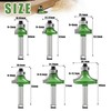 NICAVKIT 6 Pieces 8 mm Shank Rounding Cutter Standard Round