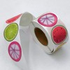 500 PCS Summer Fruit Themed Roll Stickers,Fruit Baby Shower Orange