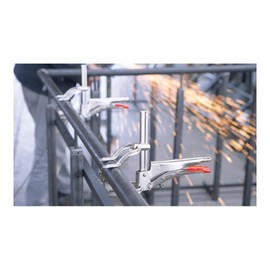 Bessey Pipe Gripping Plier and Clamp All in One - 4.5 In Jaw Capacity - 2.75 In Throat Depth - SG24-PC - Applicable for General Clamping, Metal Fabrication, Welding, Plumbing, Woodworking, & Construction