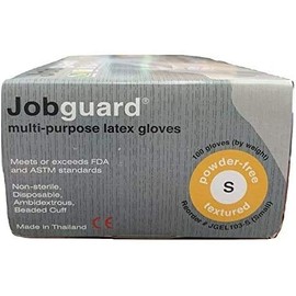 JobGuard Disposable Textured Powder-Free Multi-Purpose Latex, 1000/cs (Small)