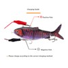 Robotic Swimming Fishing Bait Multi Jointed USB Rechargeable Electric Fishing