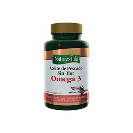 Nature's Life - Aceite de Pescado Sin Olor Omega 3 Vitamina E 65 Cápsulas
