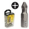 IVY Classic 44070 1-Inch #2 Phillips Ribbed Insert Bit, Impact