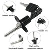 Unlorspy 4Pcs Black Drawer Locks with Keys,16mm Zinc Alloy Drawer