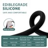 Jasya Silicone Shower Hose Extra Long,Explosion Proof Anti Winding Showerhead