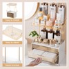 Delamu Bathroom Organizers and Storage, 2 Tier 3 Drawer Makeup
