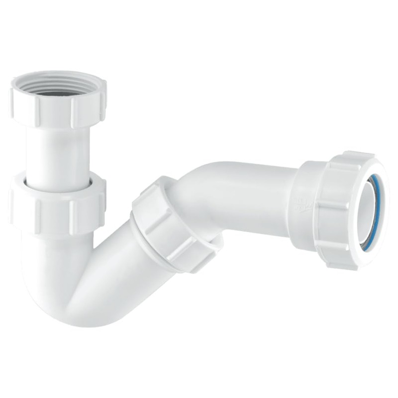 Mcalpine Bt1 Adjustable Inlet Tubular Swivel 'P' Trap (19Mm Seal),