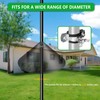 Metal Squirrel Baffle Bracket for Bird Feeder Pole, Heavy Duty