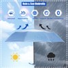 NOORNY Travel Compact Rain Umbrella Lightweight Portable Folding Umbrella for