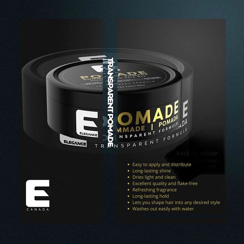 Elegance Hair Pomade, 4.73 Oz, Super Strong Hold Wax, Long-Lasting