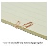Clips De Papel Resistentes 50 Unidades Metal Rosa Brillante