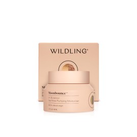WILDLING Moonbounce 2% Bioretinol Plumping Moisturizer I Rock Samphire, Irish Sea Moss, Marshmallow Root, Moonstone I Hydrates, Boosts Elasticity, Firms I 99.5% Natural, Vegan, Cruelty Free (1.7fl oz)