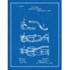 Respirator For Firemen Patent Print Blueprint with Border (5" x