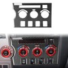 Carbon Fiber Console Interior Trim A/C Climate Control Knob Panal