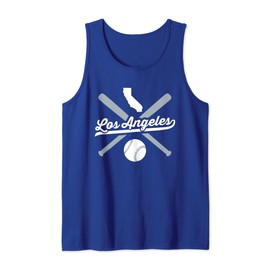 Los Angeles Baseball Vintage California Pride Love City Tank Top