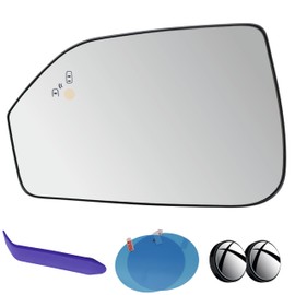 EAP Driver Side Mirror Glass Compatible with Lincoln MKZ 2013-2020, Heated with Blind Spot, Without Auto Dimming, DP5Z17K707F