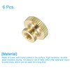sourcing map Knurled Thumb Nuts, 6Pcs M5 x D16mm x