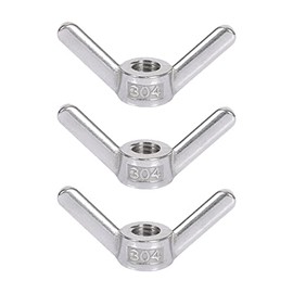 3 Pcs M10 Wing Nuts Stainless Steel Butterfly Nuts Fasteners Parts Screws for Industrial Machines and Systems Electronic Devices